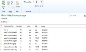 Payroll Posting Setup