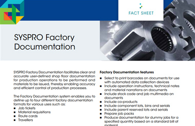 Factory Documentation