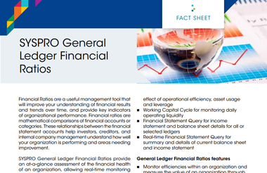 General Ledger Financial Ratios