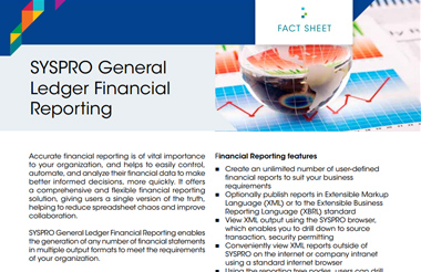 General Ledger Financial Reporting