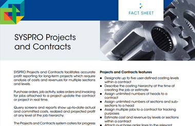 Projects and Contracts